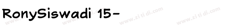 RonySiswadi 15字体转换